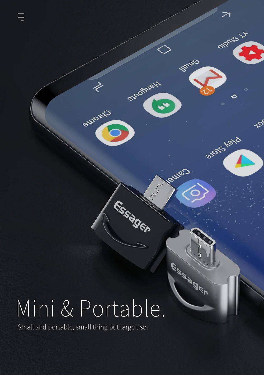 Essager usb type C OTG адаптер для samsung Note 10 Xiaomi Mi Oneplus 7 Pro USBC разъем USB-C type-C к USB 3,0 OTG конвертер