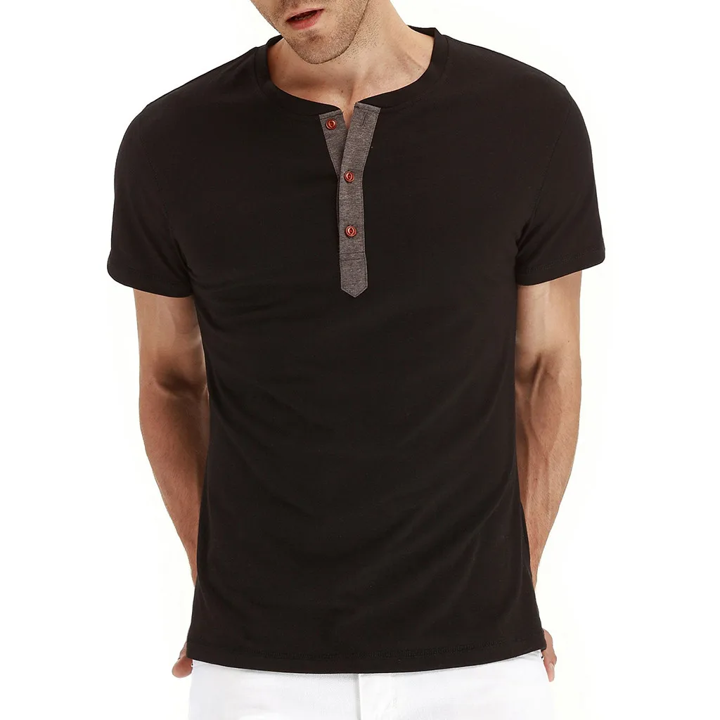 

T Shirt men Ripped Hole Short Sleeve T-shirt Casual Tops men Broadcloth Solid Beach Summer Tops Tees c0514