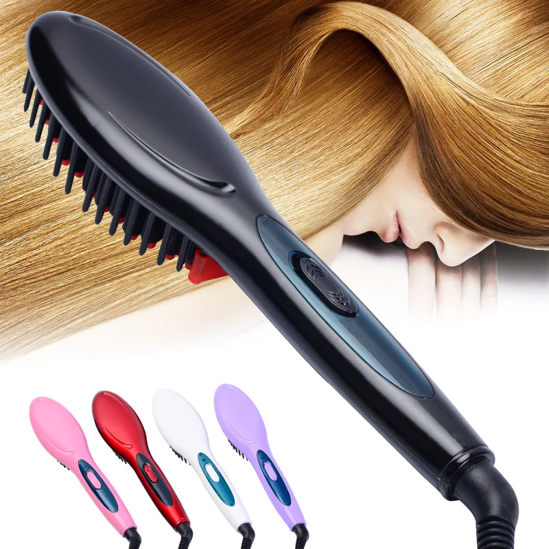Electric Ceramic Hair Straightening Brush
