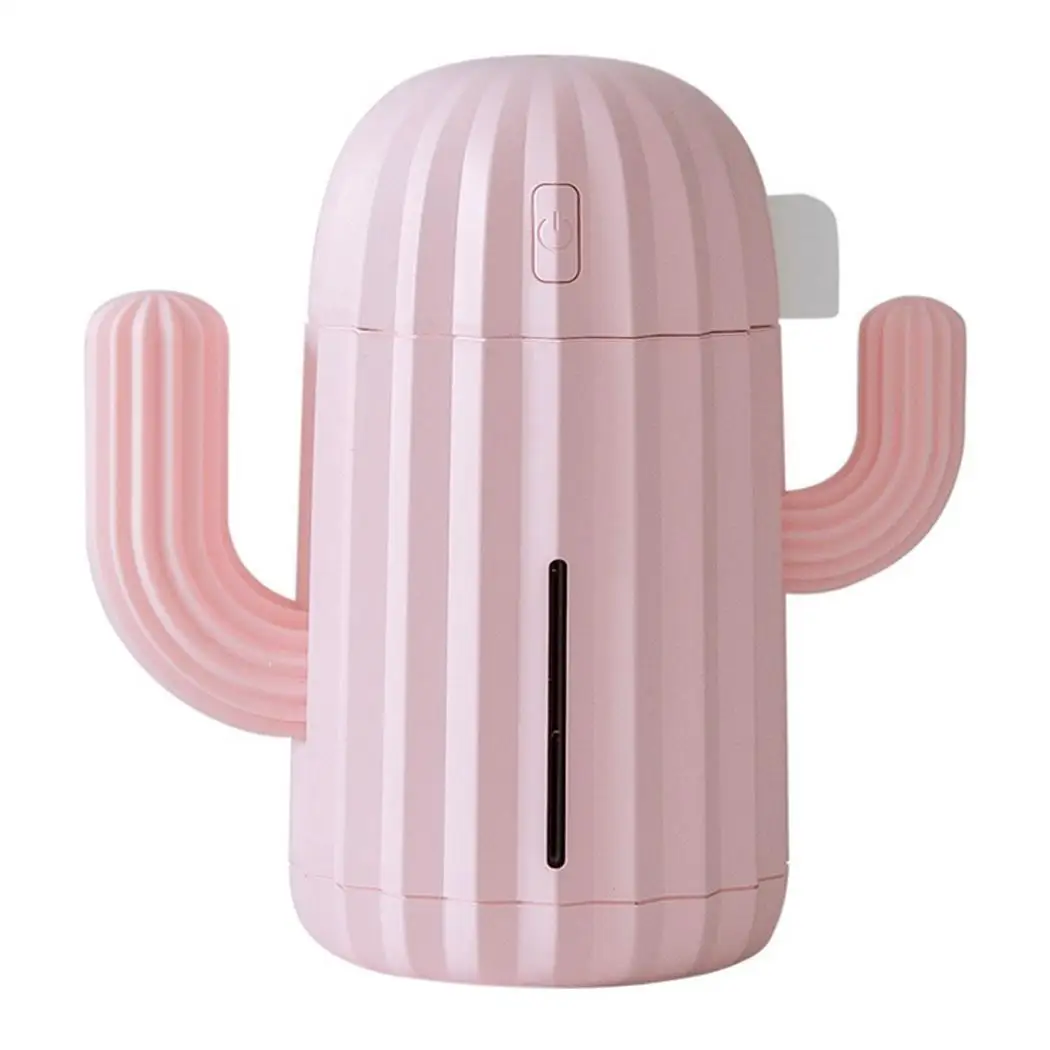 

Cactus Air Humidifier Portable USB Aroma Essential Oil Diffuser Home Office Mini Mute Mist Purifier Atomizer With Night Light