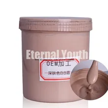 1000 г Ню Макияж Основа Темный Цвет Кожи BB CC DD Крем длительный Консилер Салон красоты Оборудование OEM