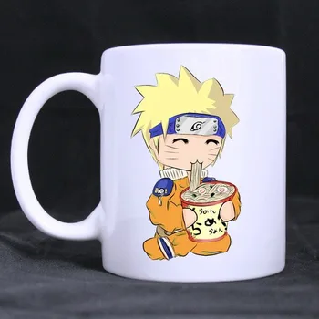 

Naruto Noodle Mug Office Porcelain Coffee Ceramic Tea Cup Drinkware Home Decal White Cups Gifts Beer Cup