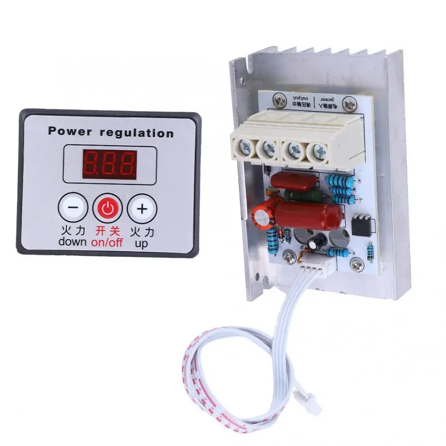 Termometro цифровой AC 110-220 В 5000 Вт регулятор напряжения Регулируемый регулятор мощности для температуры метеостанции