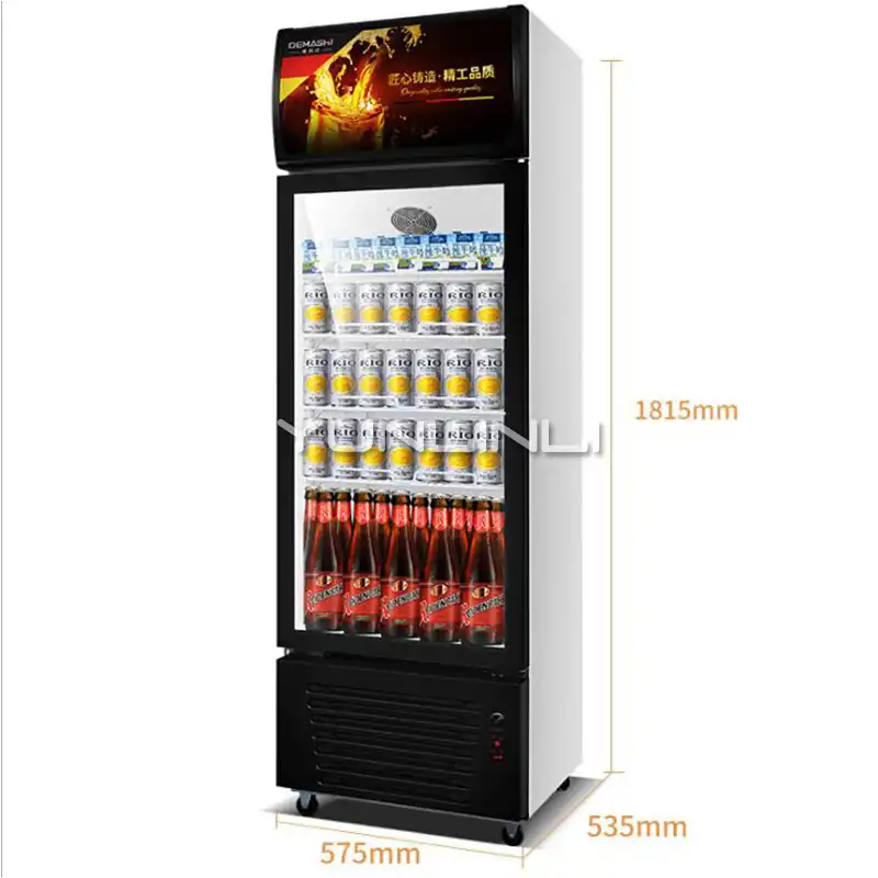 Single Door Fresh Display Cabinet Commercial Vertical Freezer