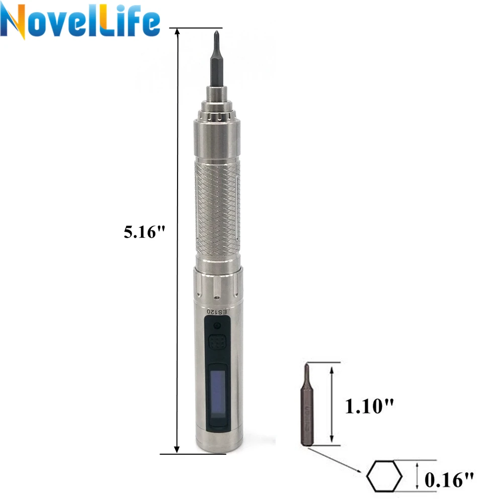 ES120 мини прецизионная электрическая отвертка Беспроводная литиевая батарея питание умный гироскоп контроль движения 16 шт. набор отверток