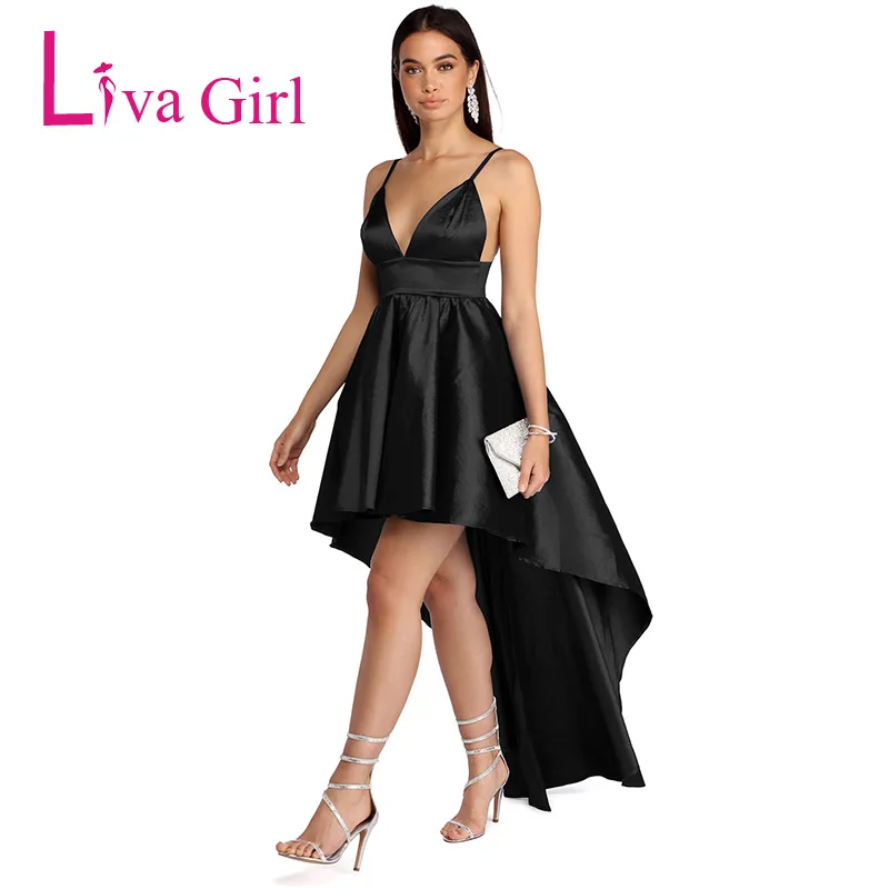 Black-Spaghetti-Straps-Sleek-Hi-lo-Party-Dress-LC610136-2-3 