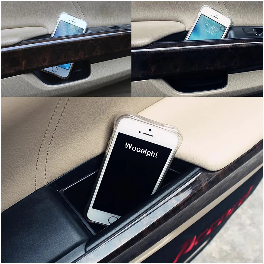 2Pcs Black Rear Door Armrest Secondary Storage Box Container Holder For Honda Accord 2008 2009 2010 2011 2012 Car Accessories (1)