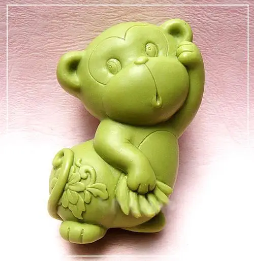 

Monkey Silicone Soap mold DIY Handmade Craft 3d soap molds S239