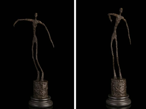 

xd 002459 Art Deco Sculpture Abstract Figure Bronze Statue