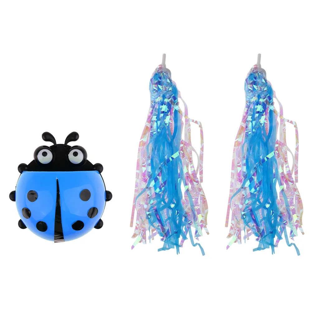 Bicycle Plastic Bag Kids Children Bike Scooter Front Basket with Handle Tassels for Boys Girls Gifts Cycling Accessories