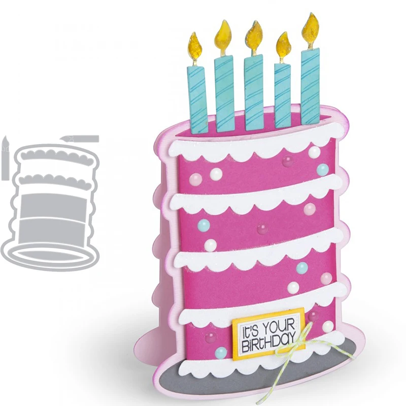 

Cake Metal Cutting Dies for Scrapbooking and Cards Making Paper Craft Die