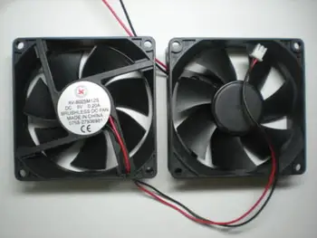 

4 pcs Brushless DC Cooling 7 Blade Fan 8025S 5V 80x80x25mm Black