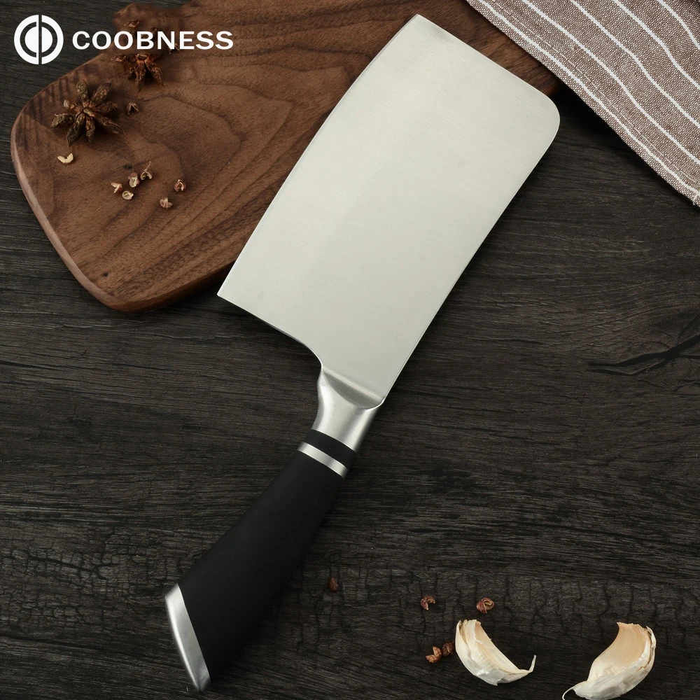 

COOBNESS 6 Inch Kitchen Knife German Chef Knives Stainless Steel Cleaver Knife Slicing Vegetable Chopping Knives Cutlery Tools