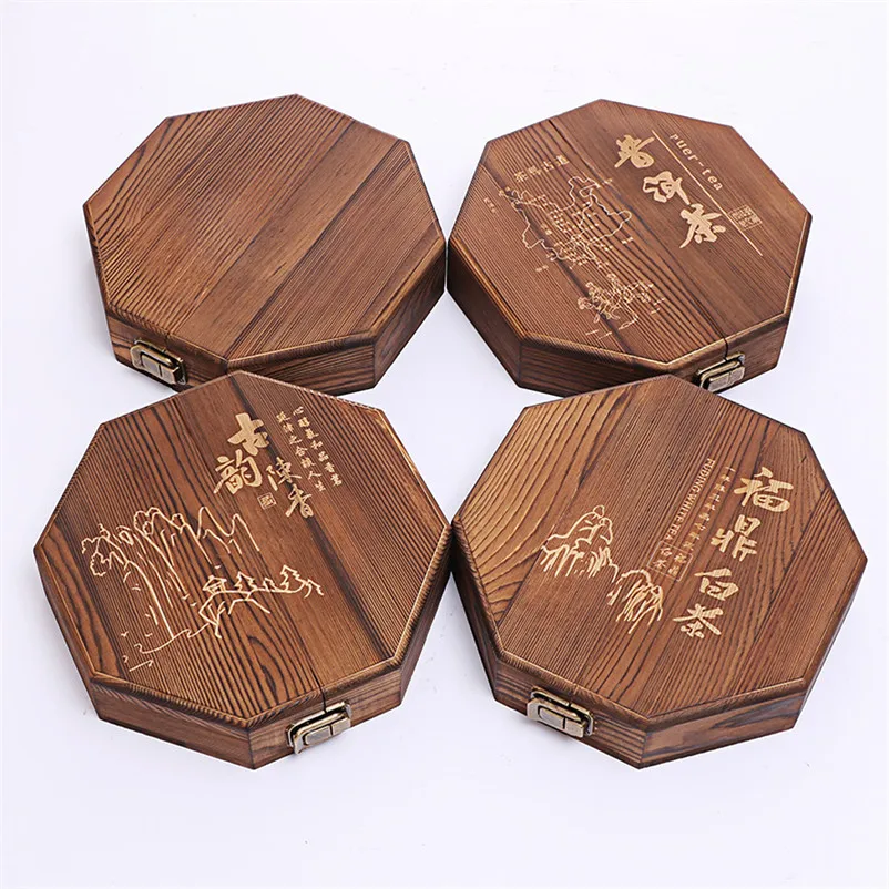 

XMT-HOME wood tea tray for 357g puer tea box for Yunnan Puer 1pc