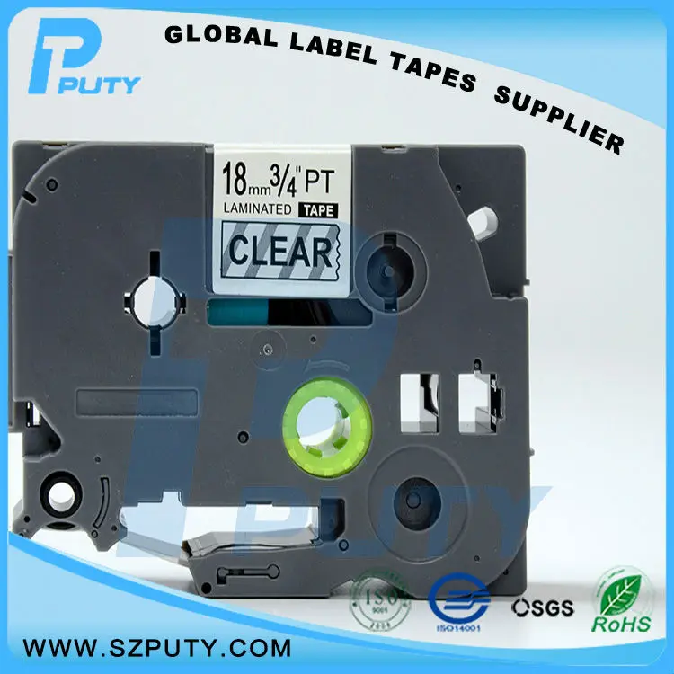 TZ-141 Black on Clear & 18mm
