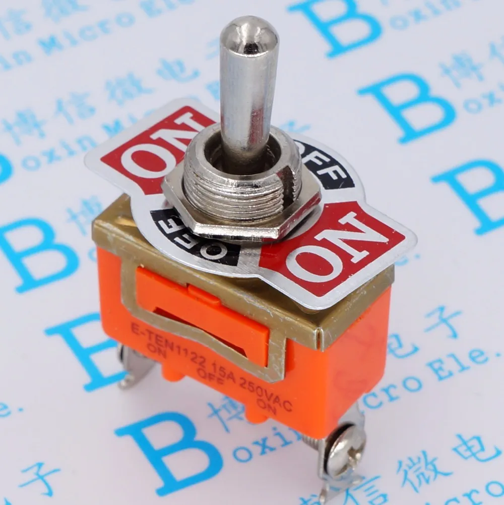 2PCS YT2120 15A 250VAC 3PIN ON OFF ON E TEN1122 Toggle switch Rocker