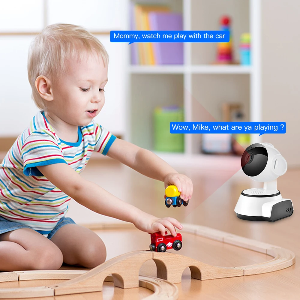 SDETER 2MP 1080P беспроводная Wi-Fi камера IP домашняя камера видеонаблюдения Аудио запись наблюдения детский монитор HD мини камера wifi
