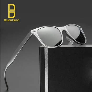Bruno dunn-gafas de sol polarizadas para hombre y mujer, lentes de sol de aluminio, Estilo Vintage, para hombre y mujer, zonnebril mannen