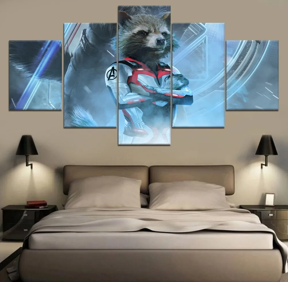 

Modern Decor Canvas Painting HD Print Home Modern Wall Avengers Endgame Movie 5 Piece Paintings Wall Art Canvas Room Artwork