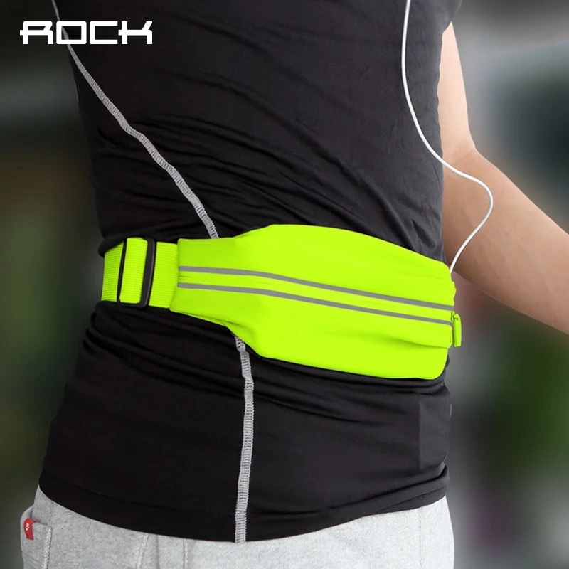 

ROCK Waterproof Sports Waist Bag for running fitness cycling, Universal Professional Slim Armband for 4-6 inch Phone devices