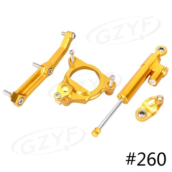 

Z 800 Motorcycle CNC Steering Damper Stabilizer Safety Control w/ Mounting Bracket Holder Kit for Kawasaki Z800 2013 2014 2015