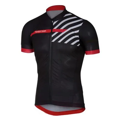 black Mtb Джерси быстросохнущая горный велосипед с коротким рукавом pro велосипедная форма короткая Майо Ciclismo гоночная одежда - Цвет: black