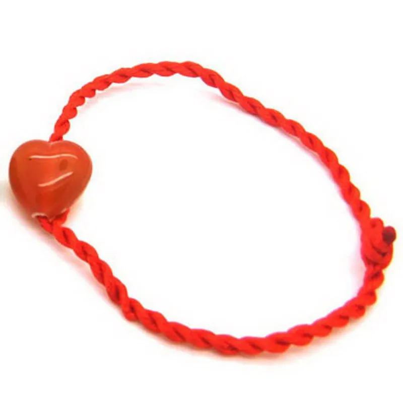 2017 New Heart Red String Bracelet Lovers Natal Lucky Red String