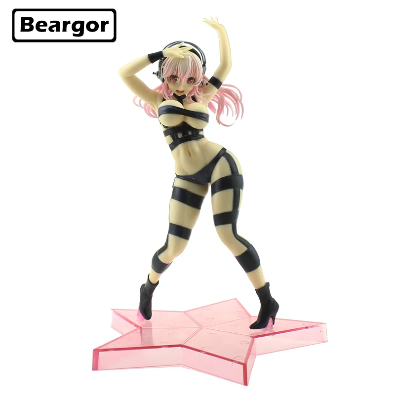 

10" Anime Super Sonico Hot Limited 1/7 Scale Boxed 24cm Sexy Girl PVC Action Figure Collection Model Doll Toys Gift
