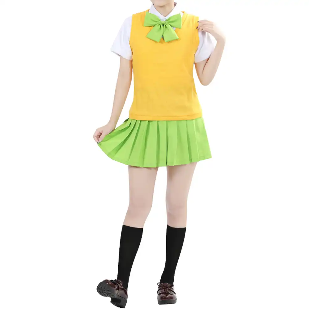 Vevefuangアニメgotoubunなし花嫁コスプレ衣装ichikaニノ中野典型的quintupletsガール制服パーティー Aliexpress