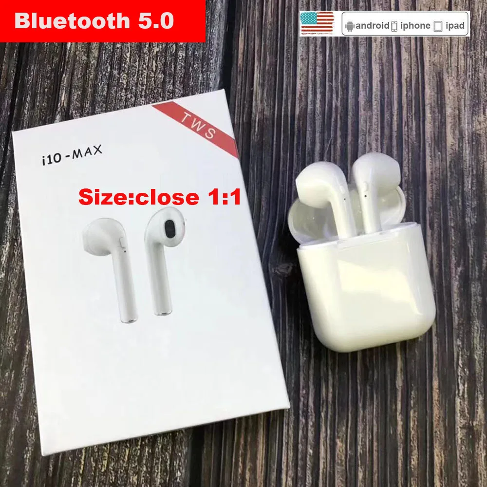 

Bluetooth Earphones i10 maxTWS Wireless Earbud pk i10 i12 i20TWS For iPhone Samsung Android not airpods