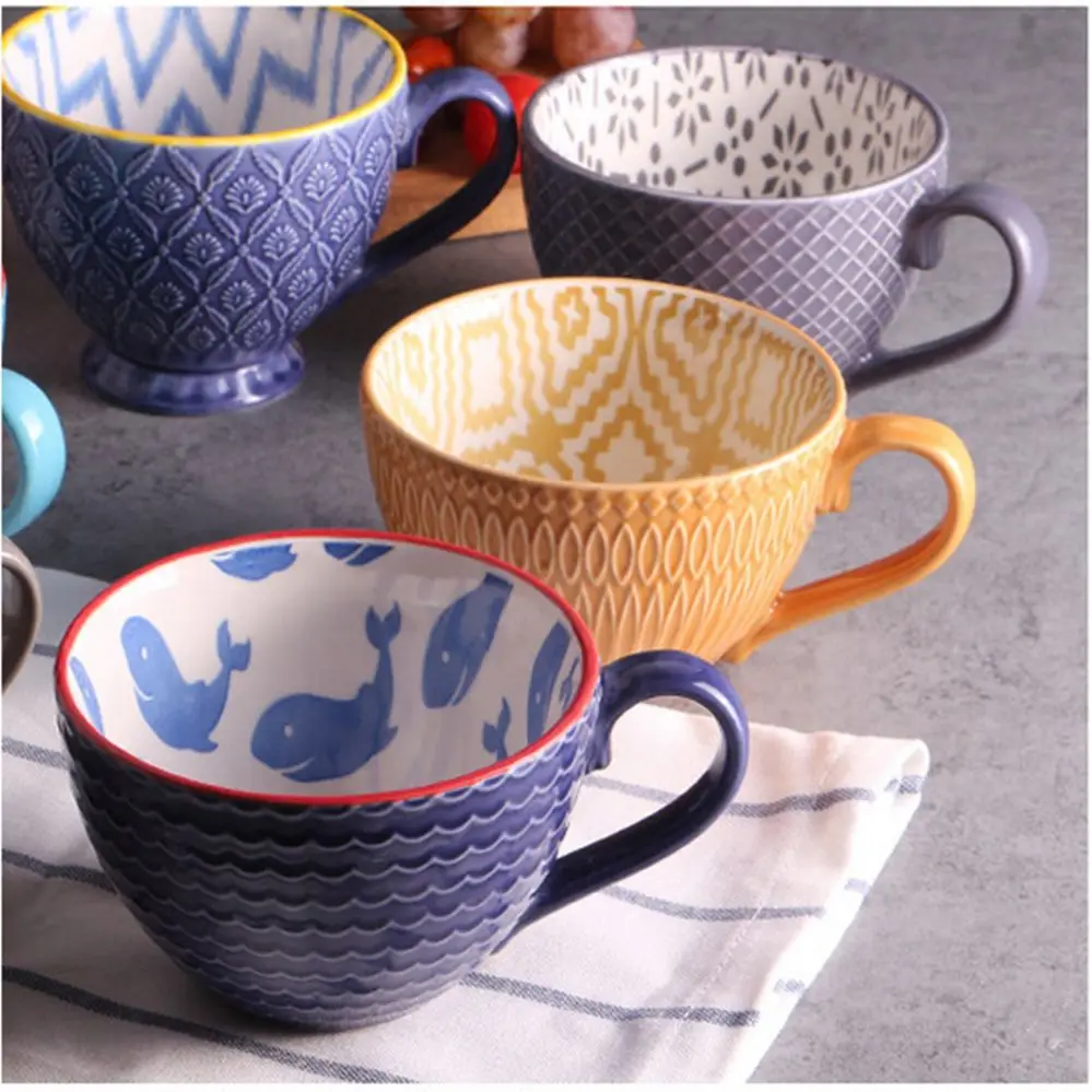 

400ML Children's creative ceramic cup of milk coffee cup office gift