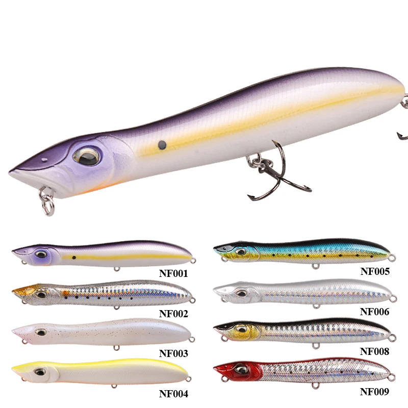 SMART-140mm25-69g-Topwater-Pencil-Bait-Hard-Fishing-Lure-VMC-Treble-Hook-Isca-Artificial-Para-Pesca