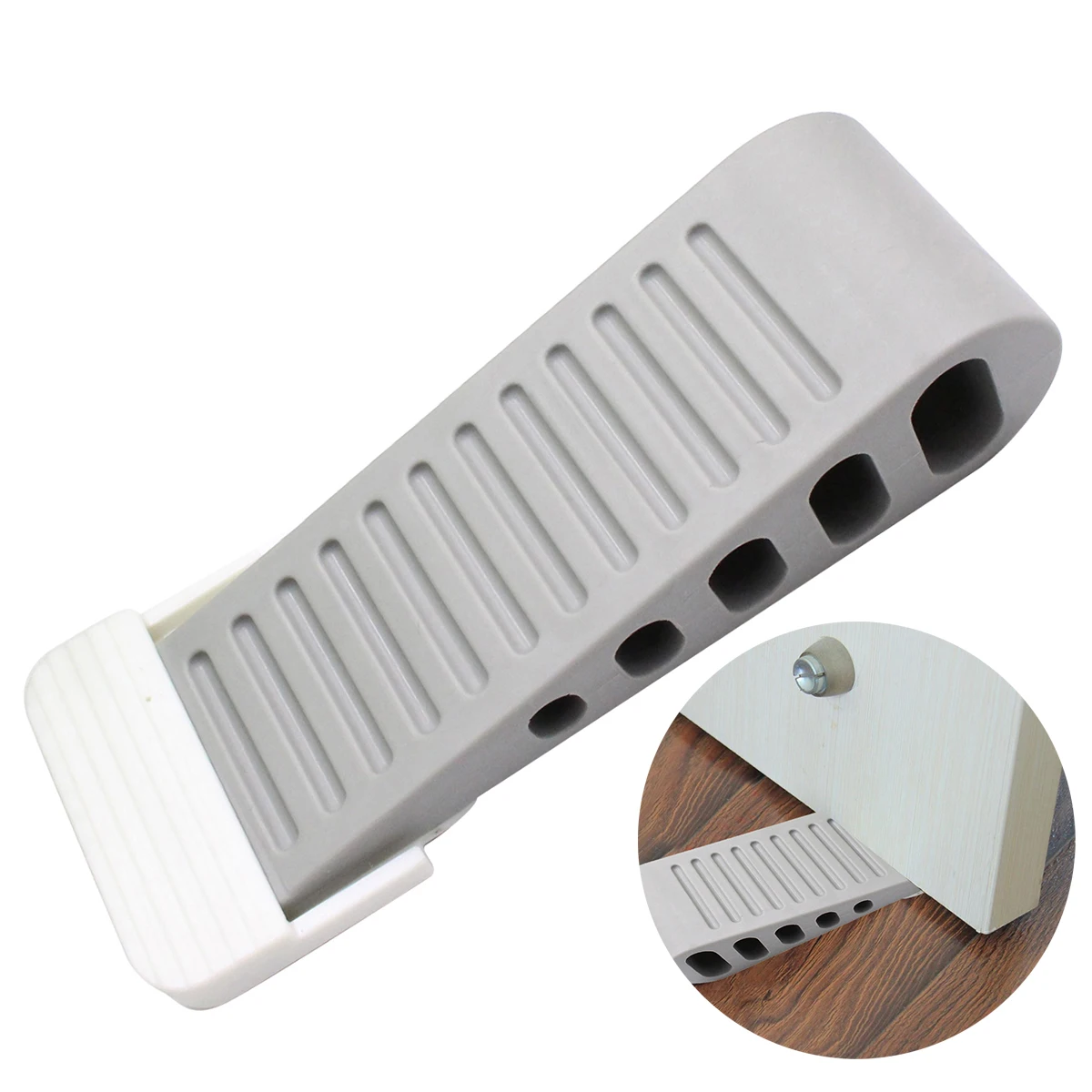 

1PC Rubber Door Stopper Door Blocker Guard Door Holder Wedge For Home Office