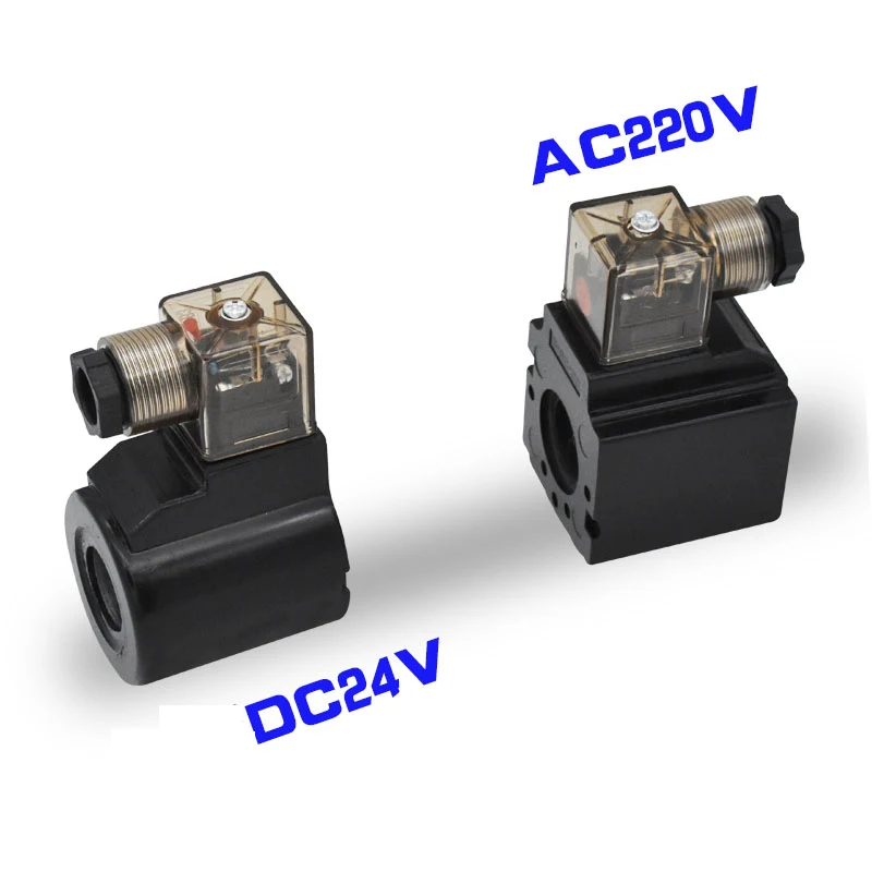 DSG-02 серия гидравлический электромагнитный двухсторонний направленный клапан одноголовый клапан 24VDC 220VAC распределительный клапан электромагнитный
