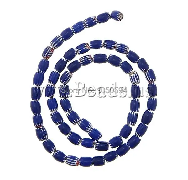 (5Strands)Wholesale Cheap DIY Jewelry Blue Millefiori Glass Beads Fashion Fine Murano Accessories to Make Bracelets | Украшения и