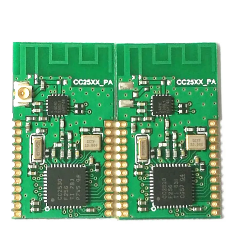 

CC2530 CC2530F256 RFX2401 wireless module ZIGBEE PA smitting power: 19-21dBm