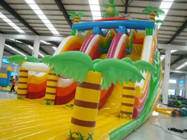

kids inflatable double lane slide