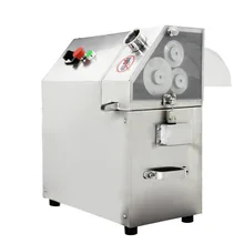 220V QJH-L100A 3 катки Нержавеющая сталь электрическая соковыжималка для сахарного тростника коммерческих соковыжималка для тростникового сока машина 350-400 кг/ч 1 шт