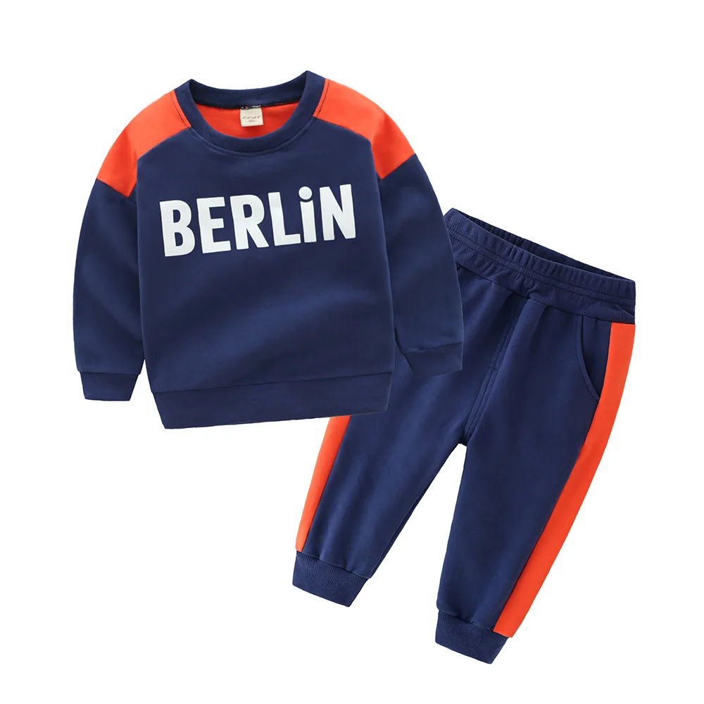 

2018 autumn boy girl clothes sets fashion cotton kid sweatshirts+Haren pants Suit 2 piece baby toddler clothes Children clothing