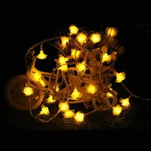 Роза в форме светодиодный Красочные свет шнура для сада вечерние Свадебные украшения для фестиваля Рождество(EU