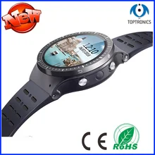 Новинка года; Роскошные 3g Wi-Fi Камера 3,4 см лучший подарок смарт-часы-телефон с 1 шт. Доступное зарядное устройство высокой Разрешение Экран MTK6580 Процессор