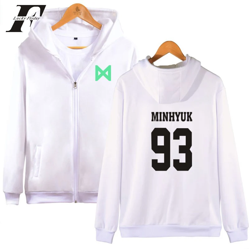 LUCKYFRIDAYF K pop Korea MONSTA X Idol Team Women Zipper ...