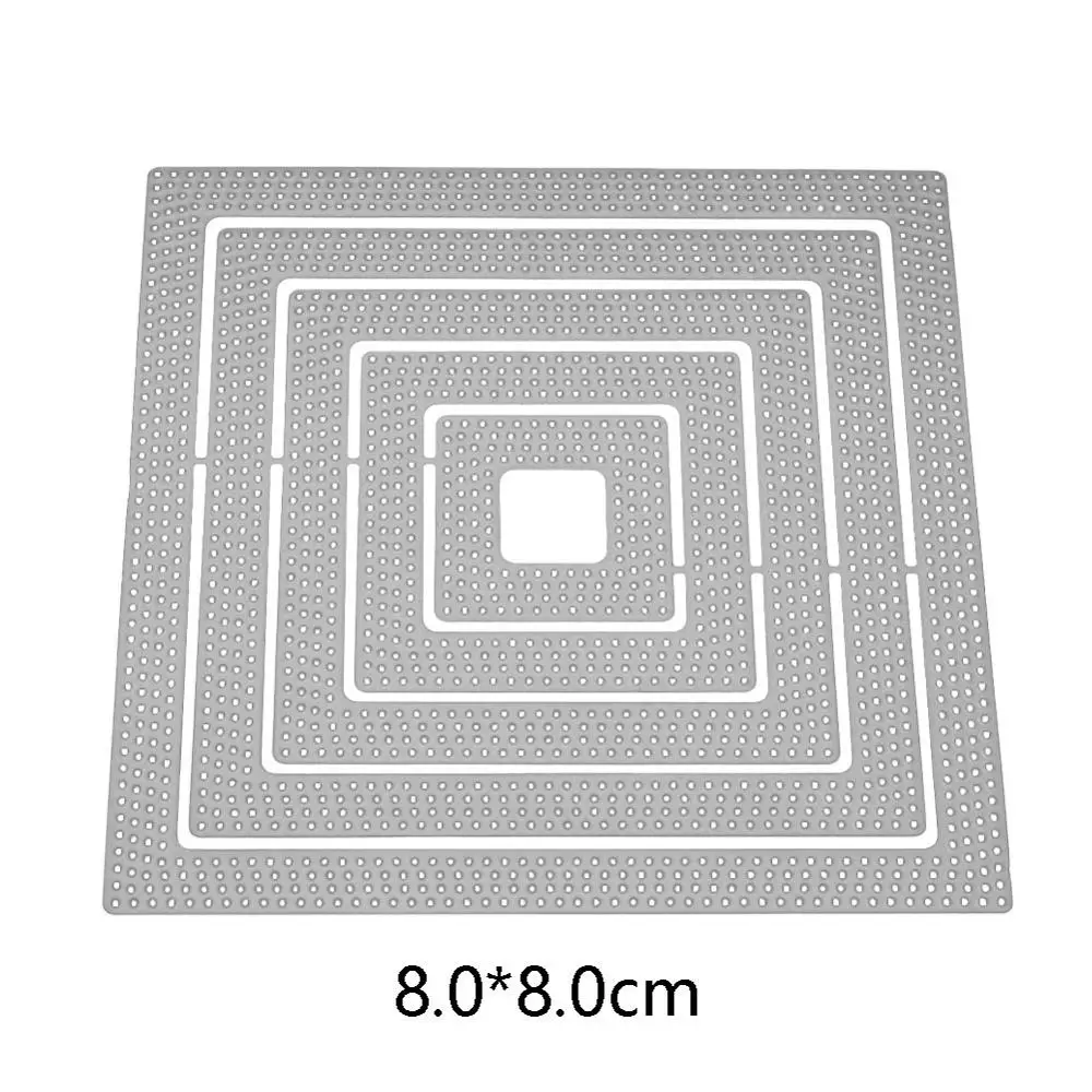 Вырубные штампы металлические прямоугольные квадратные рамки трафарет и штампы для рукоделия Скрапбукинг тиснение для изготовления открыток ремесленные штампы Новинка - Цвет: Многоцветный