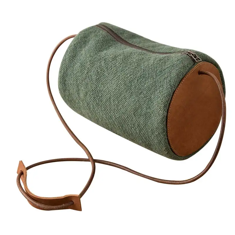 AETOO Cloth bag 2017 new art bucket canvas bag retro simple cotton linen bag female shoulder Messenger bag