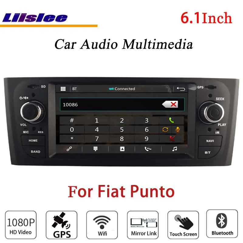 Cheap Liislee For Fiat Punto Stereo Radio Audio CD DVD Player Bluetooth Wifi GPS MAP NAV Navigation 1080P System Original NAVI Design 1