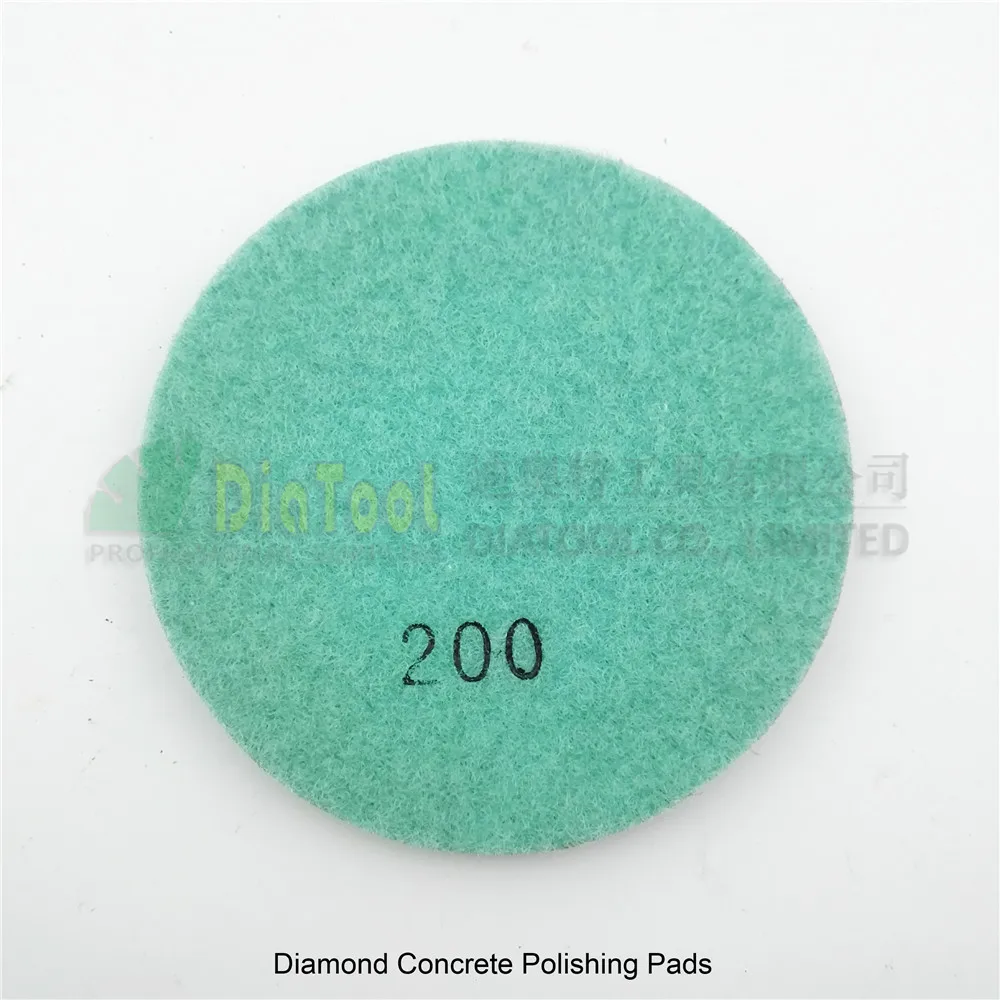 8pcs/pk 100mm diamond concrete floor renew pads Grit #200 concrete sanding discs Resin bond floor polishing pads for beton