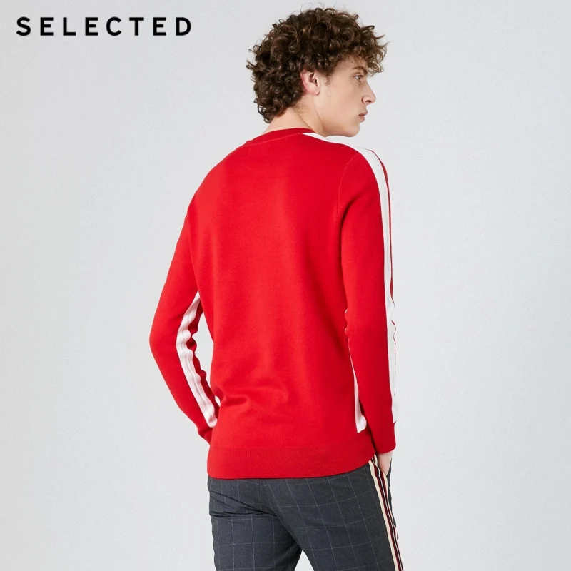 Skup Wybrane 100% bawełna okrągły dekolt sweter męska w różnych kolorach odzież z dzianiny S | 419124533