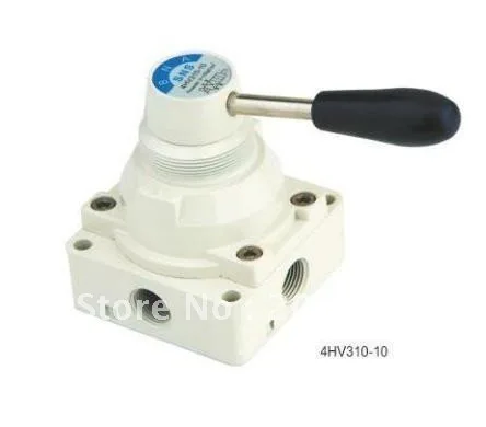 

1pcs 4 way 3 position Manual Hand lever Pneumatic Valve 3/8" BSPT Center Closed
