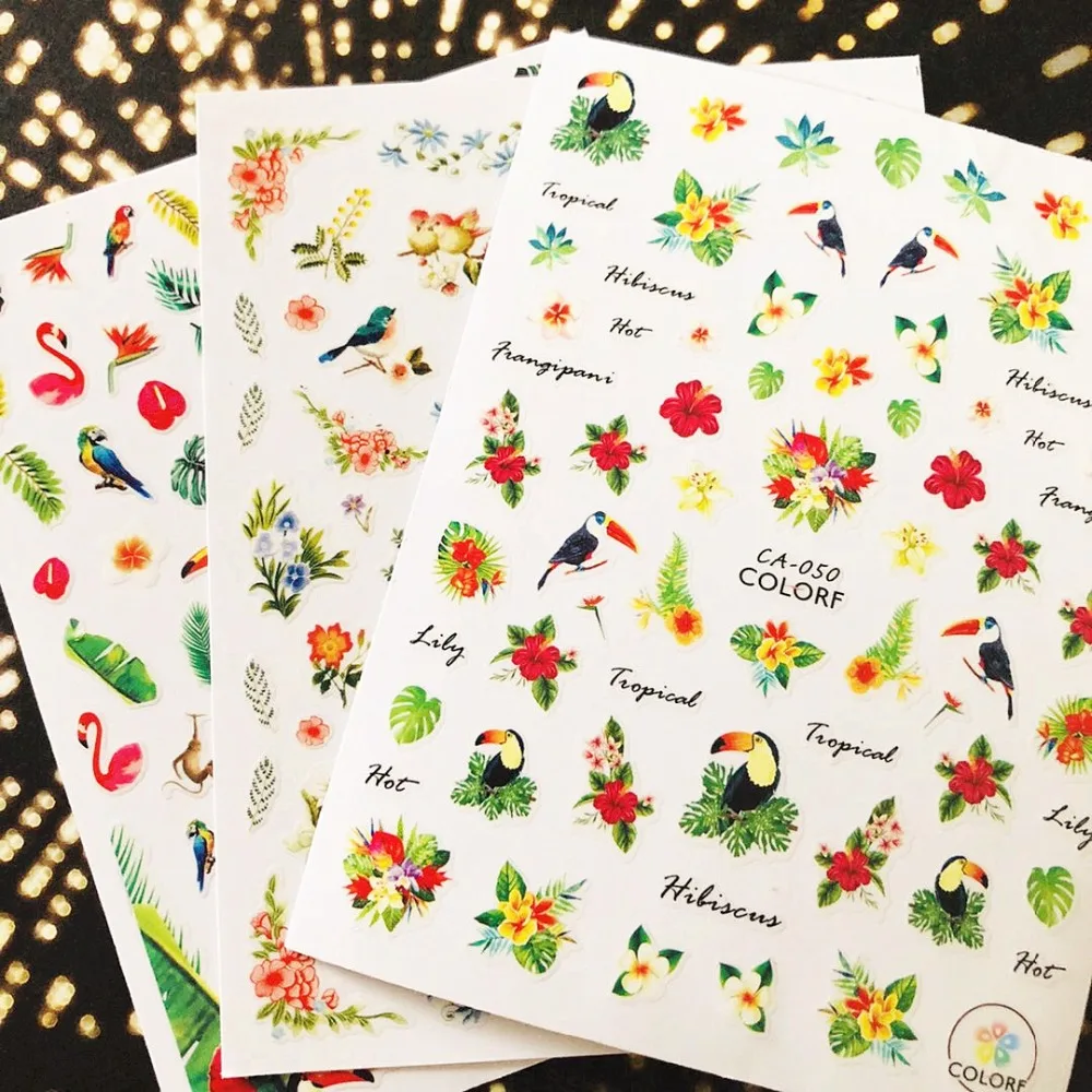 

CA-49-50-155-156-168-321 3d nail art stickers decal template diy nail tool decorations
