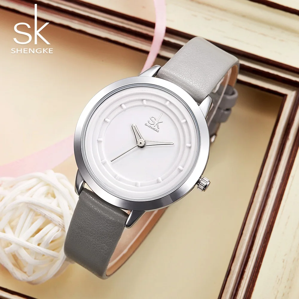 SHENGKE женские часы лучший бренд класса люкс SK модные кожаные reloj mujer relogio